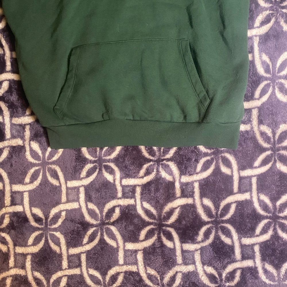 Green Faith Hoodie with Gold Embroidery - Picture 4 of 8